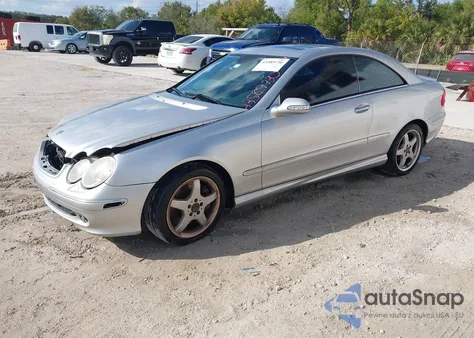 2004 Mercedes-Benz Clk 500 из США, поврежденный, VIN WDBTJ75J14F107452